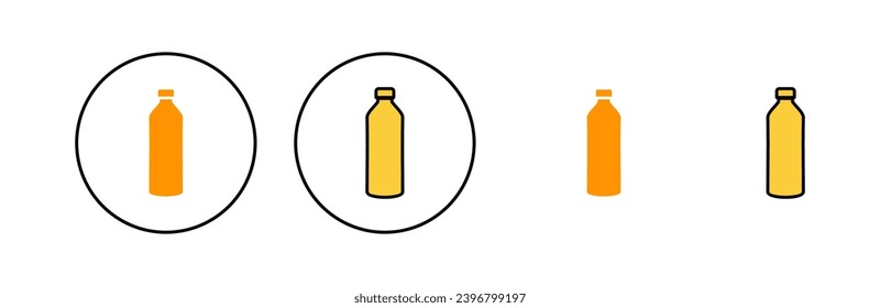 Bottle icon set for web and mobile app. bottle sign and symbol