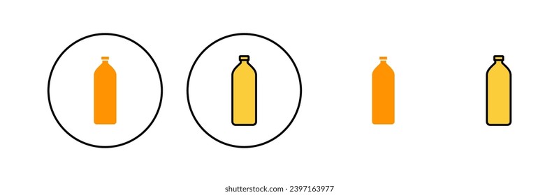 Bottle icon set for web and mobile app. bottle sign and symbol