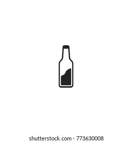 bottle icon. sign design