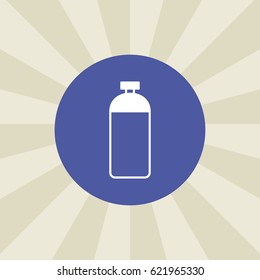 bottle icon. sign design. background