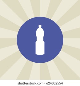bottle icon. sign design. background