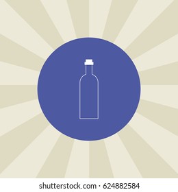 bottle icon. sign design. background