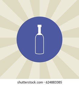 bottle icon. sign design. background