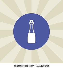 bottle icon. sign design. background