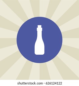 bottle icon. sign design. background
