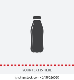 A bottle icon. A sign of drinks. A symbol of a bottle.