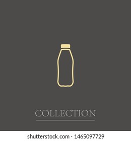 A bottle icon. A sign of drinks. A symbol of a bottle.