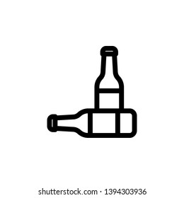 bottle icon sign signifier vector