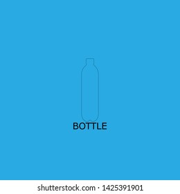 bottle icon sign signifier vector