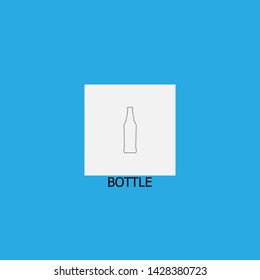 bottle icon sign signifier vector