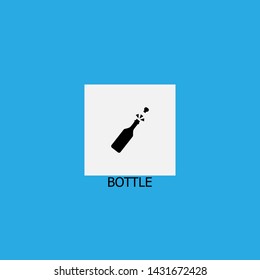 bottle icon sign signifier vector