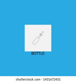 bottle icon sign signifier vector