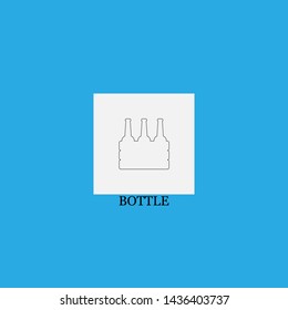 bottle icon sign signifier vector