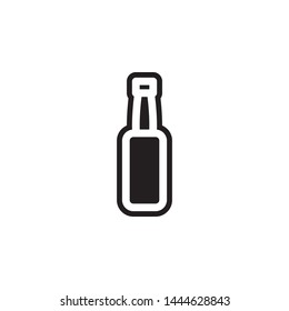 bottle icon. Simple glyph, flat vector of Glass drink icons for UI and UX, website or mobile application