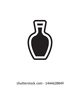 bottle icon. Simple glyph, flat vector of Glass drink icons for UI and UX, website or mobile application