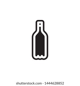 bottle icon. Simple glyph, flat vector of Glass drink icons for UI and UX, website or mobile application