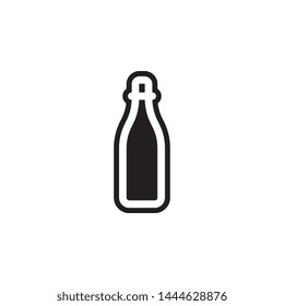 bottle icon. Simple glyph, flat vector of Glass drink icons for UI and UX, website or mobile application