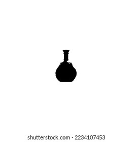 Bottle icon. Simple style fight against fake crimes poster background symbol. Bottle brand logo design element. Bottle T-shirt printing. Vector for sticker.