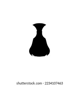 Bottle icon. Simple style fight against fake crimes poster background symbol. Bottle brand logo design element. Bottle T-shirt printing. Vector for sticker.
