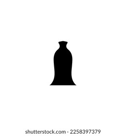 Bottle icon. Simple style recycle poster background symbol. Bottle brand logo design element. Bottle t-shirt printing. vector for sticker.