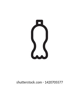 bottle icon. Simple thin line, outline vector of Glass drink icons for UI and UX, website or mobile application
