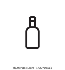 bottle icon. Simple thin line, outline vector of Glass drink icons for UI and UX, website or mobile application