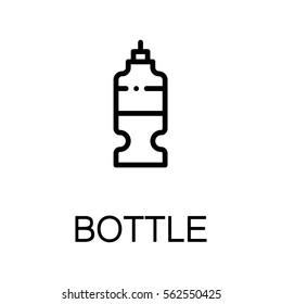 Bottle icon. Single high quality outline symbol for web design or mobile app. Thin line sign for design logo. Black outline pictogram on white background