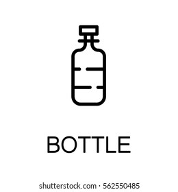 Bottle icon. Single high quality outline symbol for web design or mobile app. Thin line sign for design logo. Black outline pictogram on white background