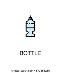 Bottle icon. Single high quality outline symbol for web design or mobile app. Thin line sign for design logo. Black outline pictogram on white background