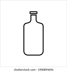 icono del frasco diseño rayado ilustración vectorial