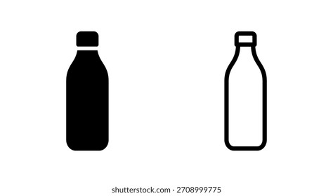 Icono de botella para App y Sitios web. símbolo de botella y símbolo