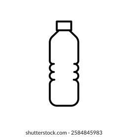 Bottle icon Thin line art isolated