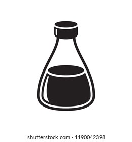 bottle icon in trendy flat design 