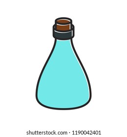 bottle icon in trendy flat design 