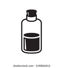 bottle icon in trendy flat design 