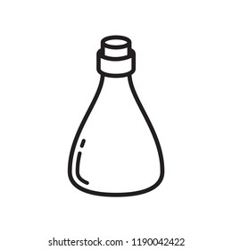 bottle icon in trendy flat design 