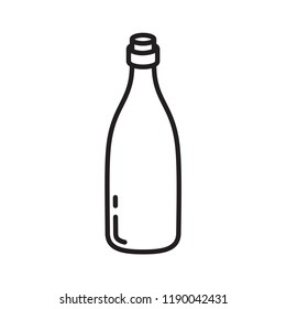 bottle icon in trendy flat design 