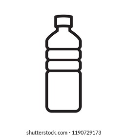bottle icon in trendy flat design 