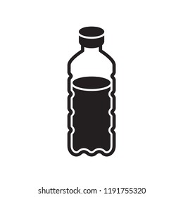 bottle icon in trendy flat design 