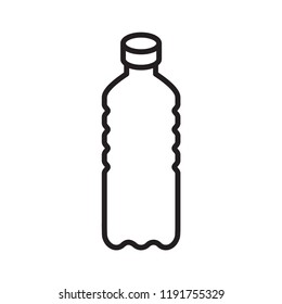 bottle icon in trendy flat design 