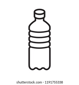 bottle icon in trendy flat design 