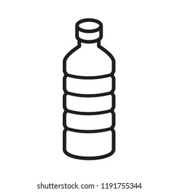 bottle icon in trendy flat design 