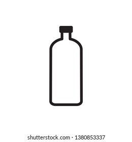 bottle icon in trendy flat design