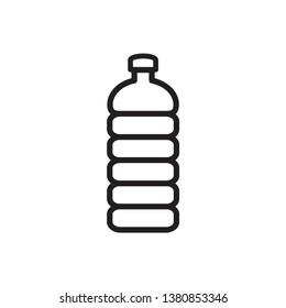 bottle icon in trendy flat design