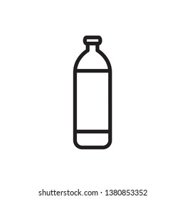 bottle icon in trendy flat design