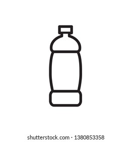 bottle icon in trendy flat design