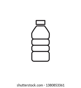 bottle icon in trendy flat design