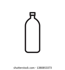 bottle icon in trendy flat design