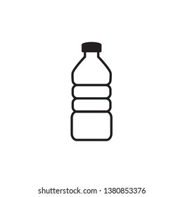 bottle icon in trendy flat design