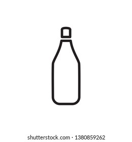 bottle icon in trendy flat design